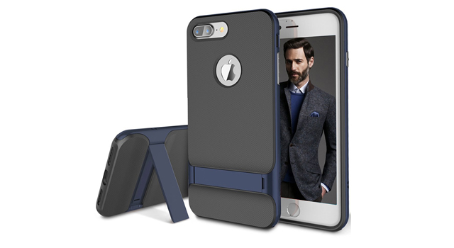 Rock Royce Silicon Case for iPhone 7 Plus Black/Navy Blue













