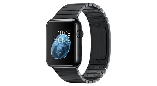 Смарт Часы Apple Watch Series 2 42мм Простір чорний корпус з нержавіючої сталі з браслетом чорного кольору 