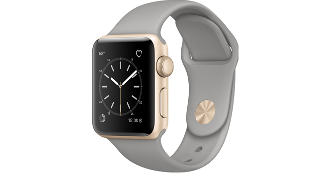 Смарт Часи Apple Watch Series 1 38-мм золотий алюмінієвий чохол із бетонною спортивною стрічкою
