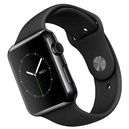 Смарт Часи Apple Watch Series 2 42-футовий корпус з нержавіючої сталі простору чорний з простором чорний 