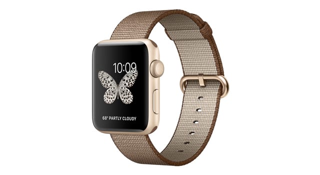 Смарт Часы Apple Watch Series 2 42mm Gold Aluminum Case with Toasted Coffee/Caramel Woven Nylon 