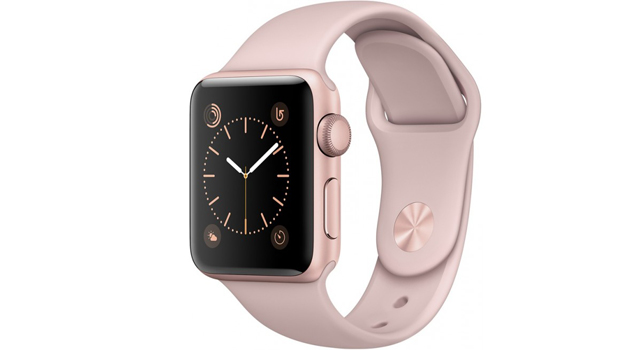 Смарт Часы Apple Watch Series 2 38 мм алюмінієвий чохол з троянди з рожевого золота з рожевим пісочним спортивним поясом