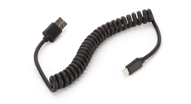  Griffin USB to Coiled Lightning Cable 1.2m Black 