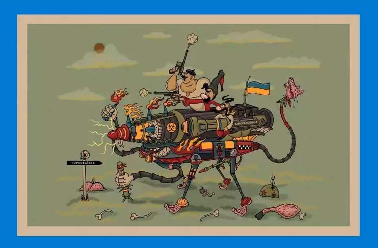 Иллюстраторы создали серию открыток, чтобы приобрести дроны для ВСУ